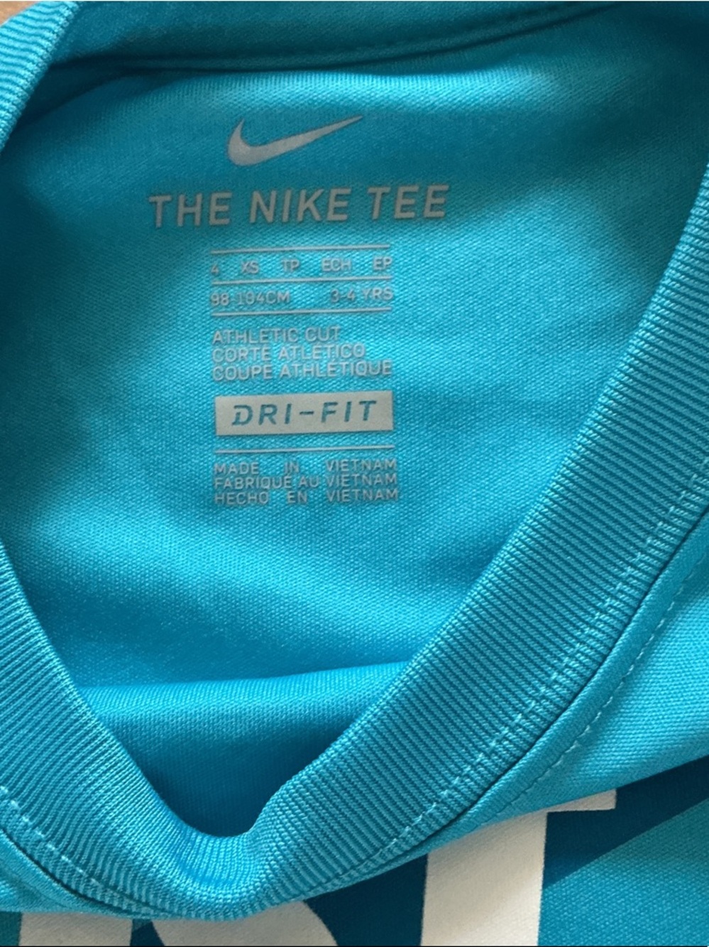 Nike Kids Long-Sleeve Logo Tees - 4T - Picture 4 of 5